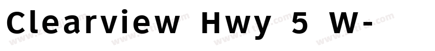 Clearview Hwy 5 W字体转换